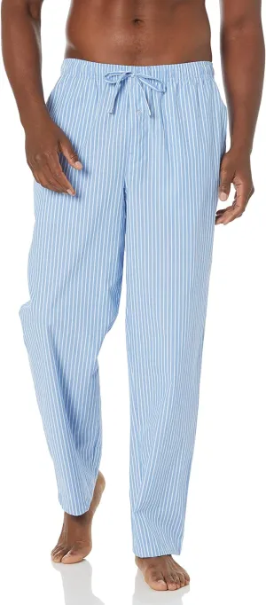 Amazon Essentials Men's Straight-Fit Woven Pajama Pant with Pockets
