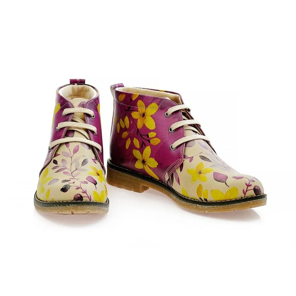 Autumn Flowers Ankle Boots PH215