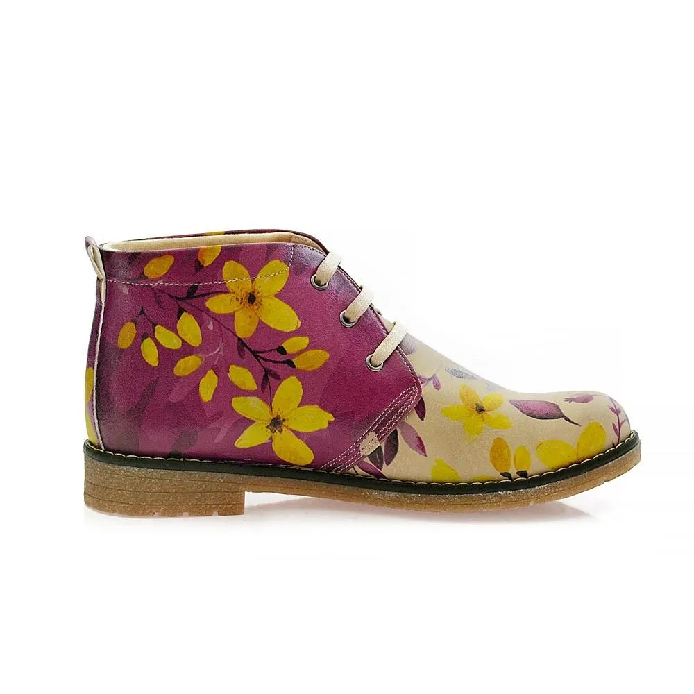 Autumn Flowers Ankle Boots PH215
