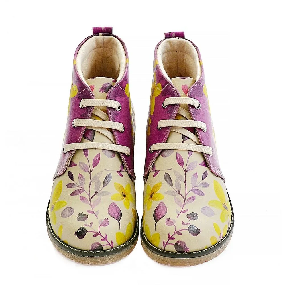 Autumn Flowers Ankle Boots PH215