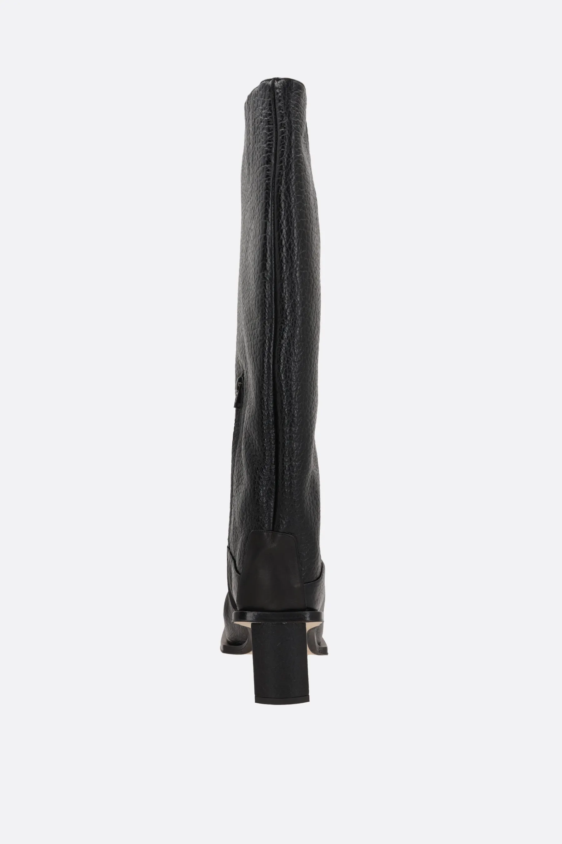 Brianna grainy leather boots