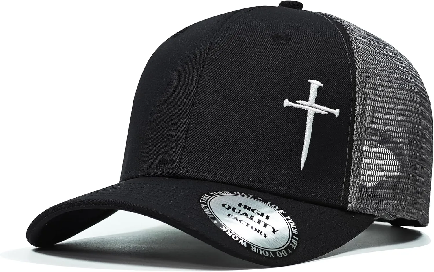 Christian Hats for Men Women,Jesus 3 Nail Cross Hat Christian Religious Gifts for Birthday/Christmas