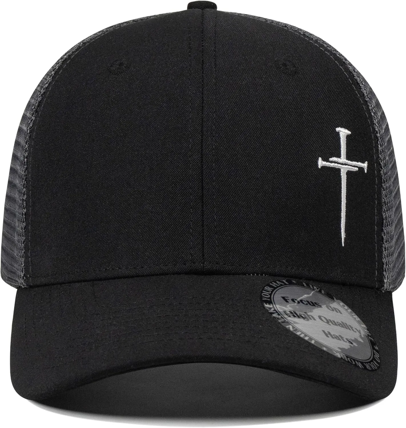 Christian Hats for Men Women,Jesus 3 Nail Cross Hat Christian Religious Gifts for Birthday/Christmas