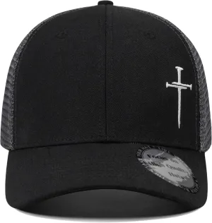 Christian Hats for Men Women,Jesus 3 Nail Cross Hat Christian Religious Gifts for Birthday/Christmas