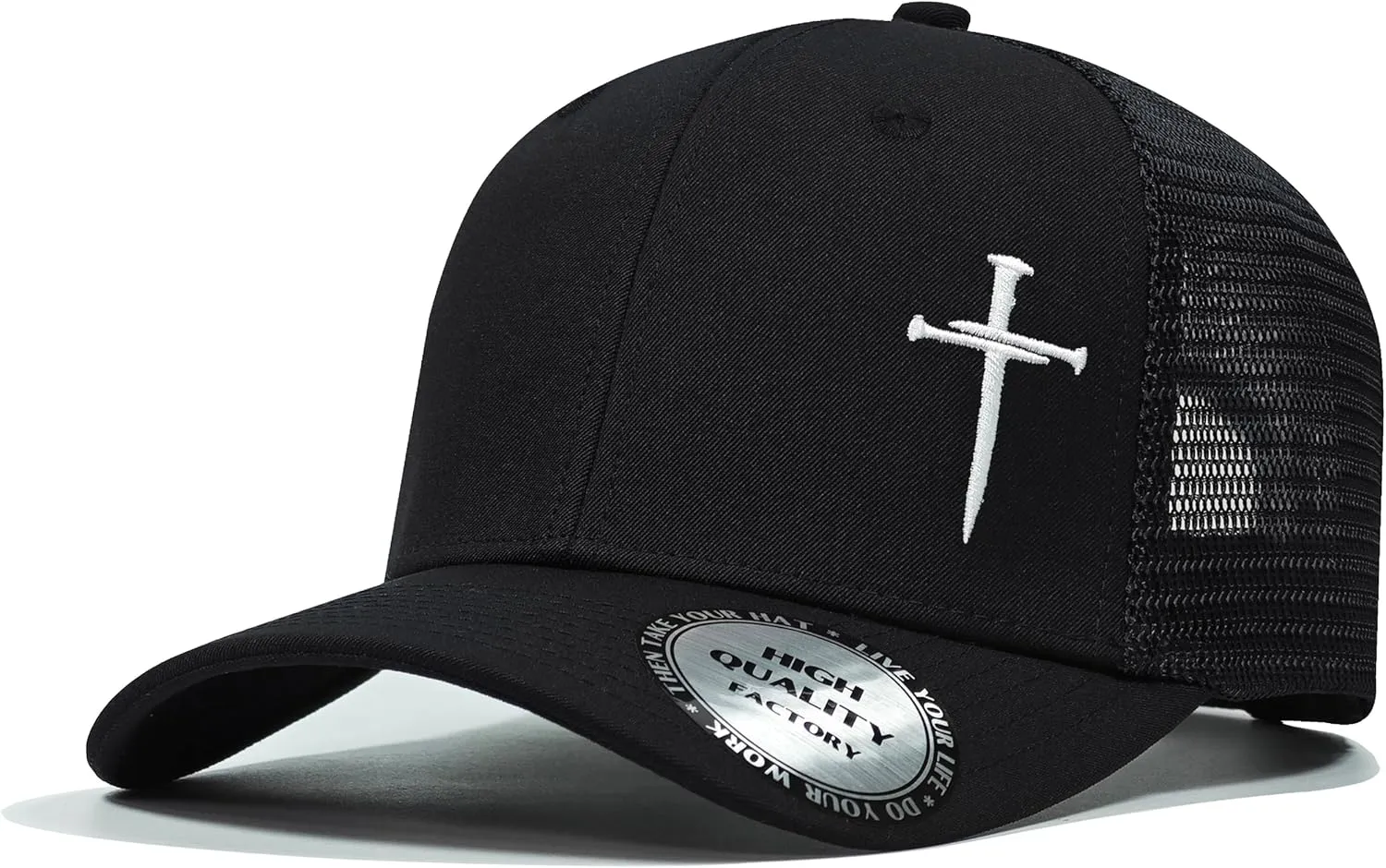 Christian Hats for Men Women,Jesus 3 Nail Cross Hat Christian Religious Gifts for Birthday/Christmas
