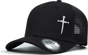 Christian Hats for Men Women,Jesus 3 Nail Cross Hat Christian Religious Gifts for Birthday/Christmas