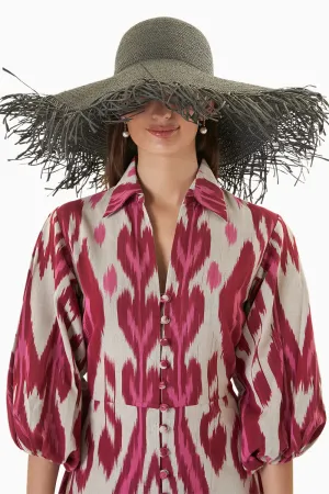 Classic Charcoal Fringe Hat