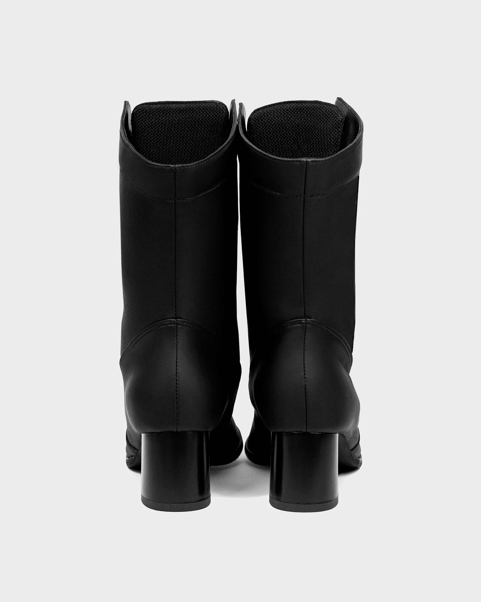 High Cactus Leather Boots Black