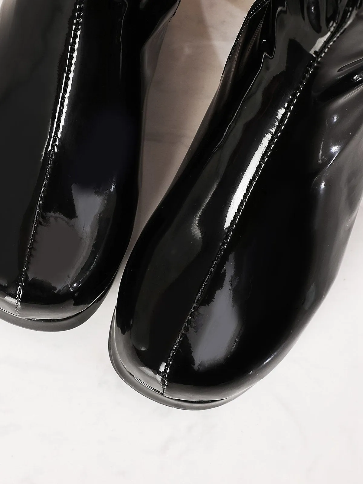Latest Shiny Patent Leather Thigh-High Boots