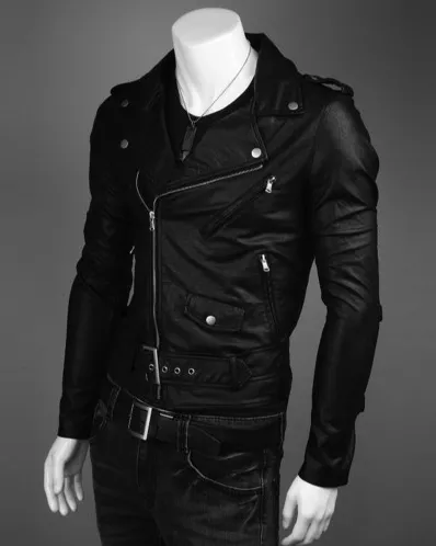 Men Faux Leather Jacket MB