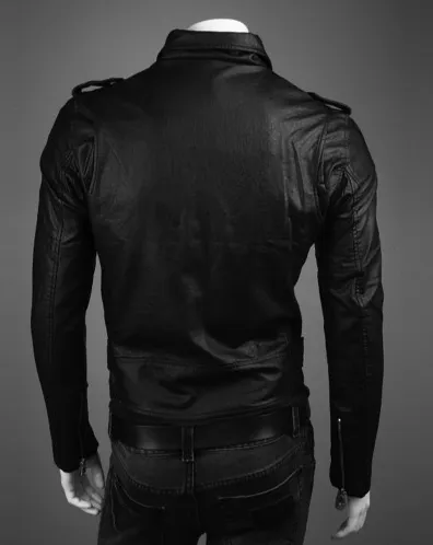 Men Faux Leather Jacket MB