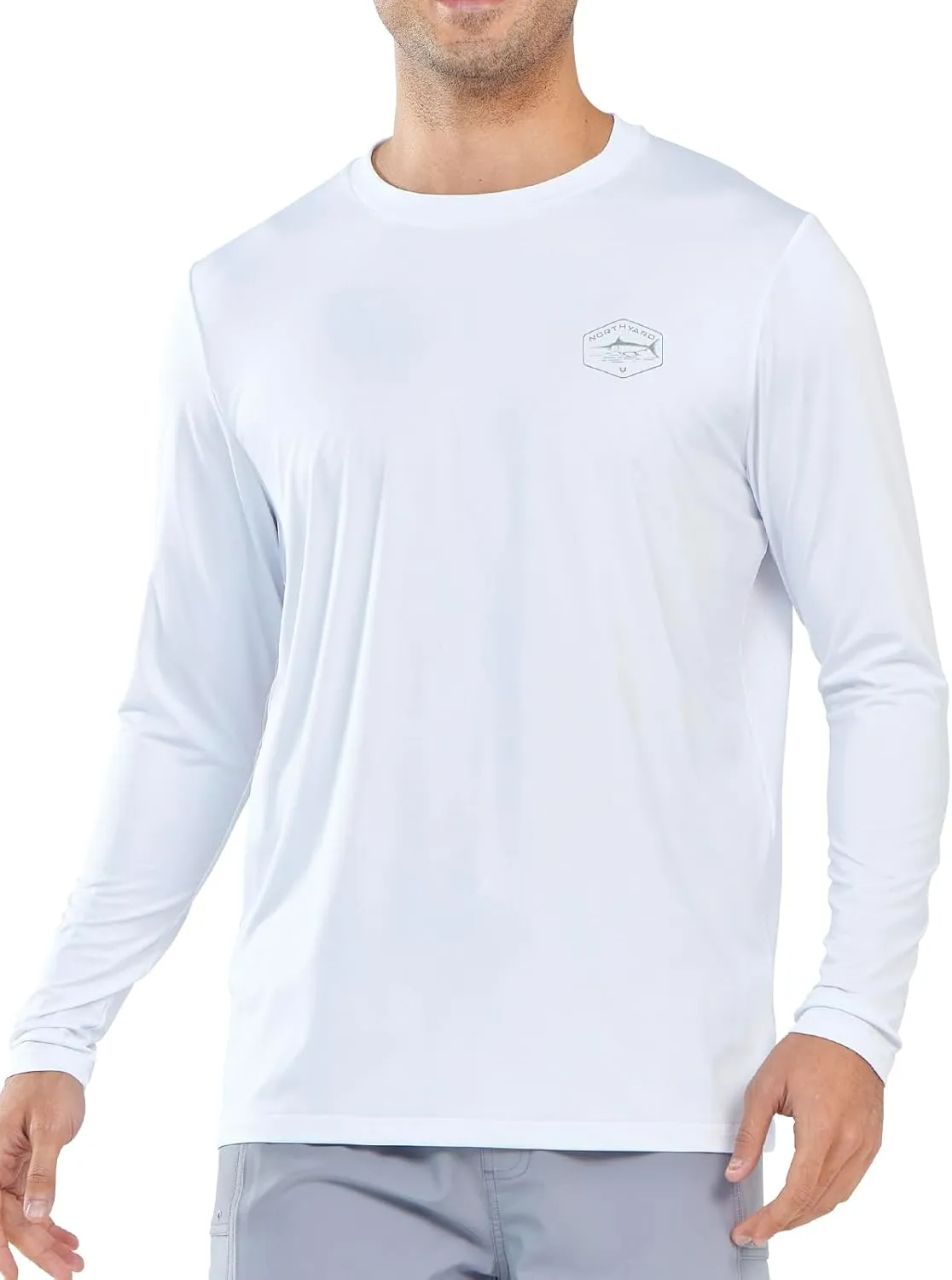 NORTHYARD Men's UPF 50  Sun Protection Shirts Long Sleeve Swim Beach Rash Guard SPF Quick Dry Lightweight UV Fishing T-Shirt