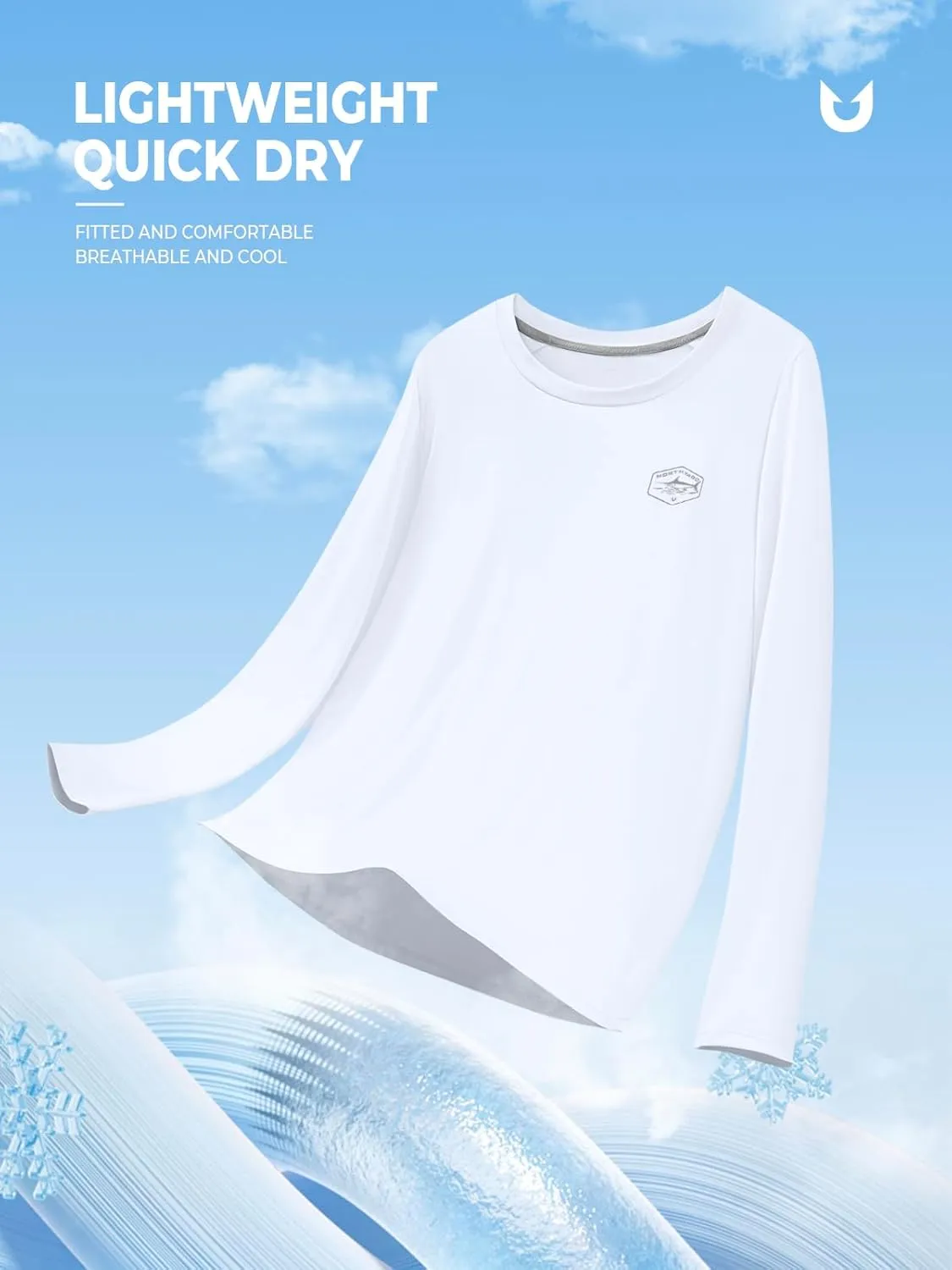 NORTHYARD Men's UPF 50  Sun Protection Shirts Long Sleeve Swim Beach Rash Guard SPF Quick Dry Lightweight UV Fishing T-Shirt