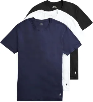 POLO Men's Ralph Lauren Slim Fit Wicking Crew Undershirts 3-Pack