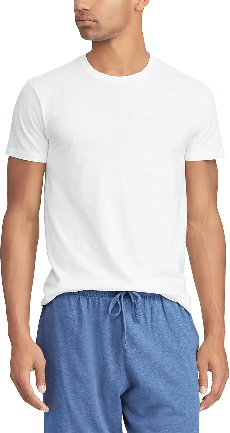 POLO Men's Ralph Lauren Slim Fit Wicking Crew Undershirts 3-Pack