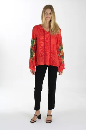 THE TANGY ORANGE BLOUSE FOR THE DAY