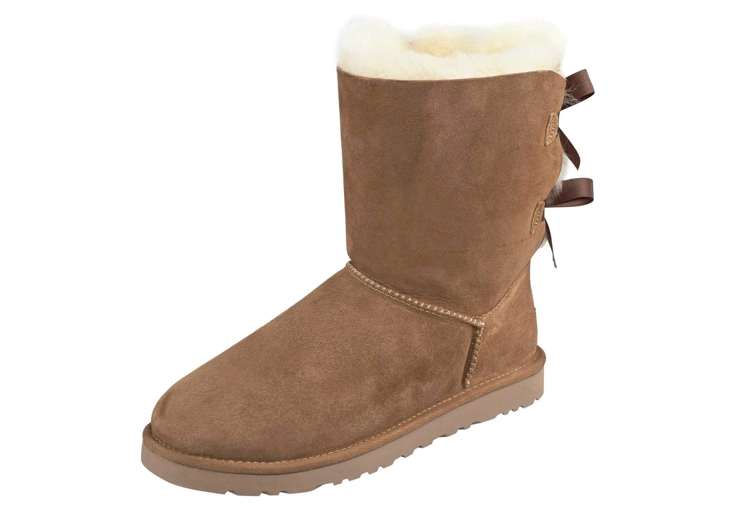 Women's Shoes UGG BAILEY BOW II Twinface Sheepskin Boots 1016225 CHESTNUT